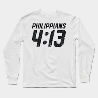 Philippians 413 Christian Bible Verse Men Women Religious Long Sleeve T-Shirt